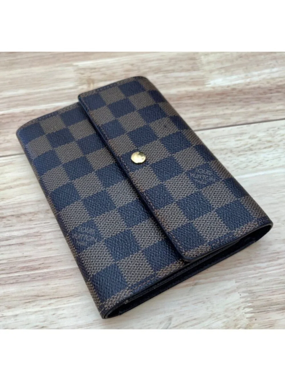 LOUIS VUITTON Tresor Etui Papier Trifold Wallet Damier Leather